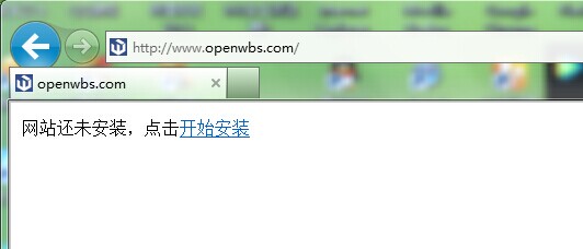 开始安装 OpenWBS